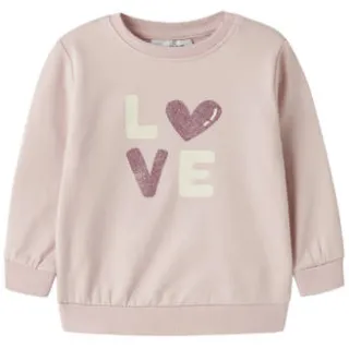 NAME IT BABY sweater met print - lichtroze Printopdruk
