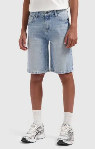 Ballin regular waist jeansshort medium blue denim, foto 5
