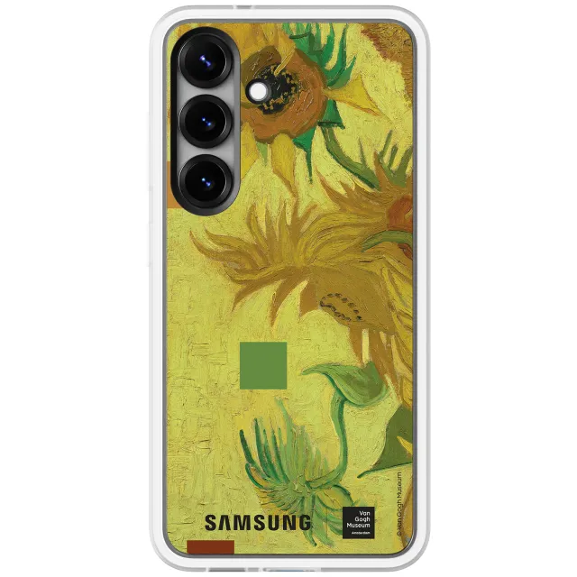 Samsung Flip Bloem Van Gogh Telefoonhoesje Voor Samsung Galaxy S25 Geel Blue