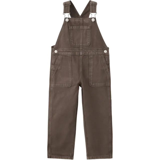 Mango denim tuinbroek donkerbruin, foto 2