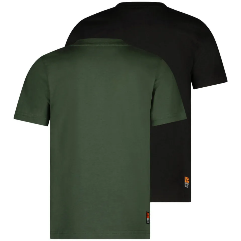 TYGO & vito T-shirt zwart/donkergroen, foto 3