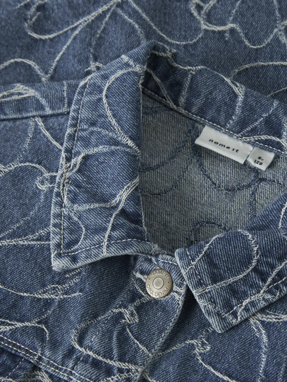 NAME IT denim blouse middenblauw, foto 4