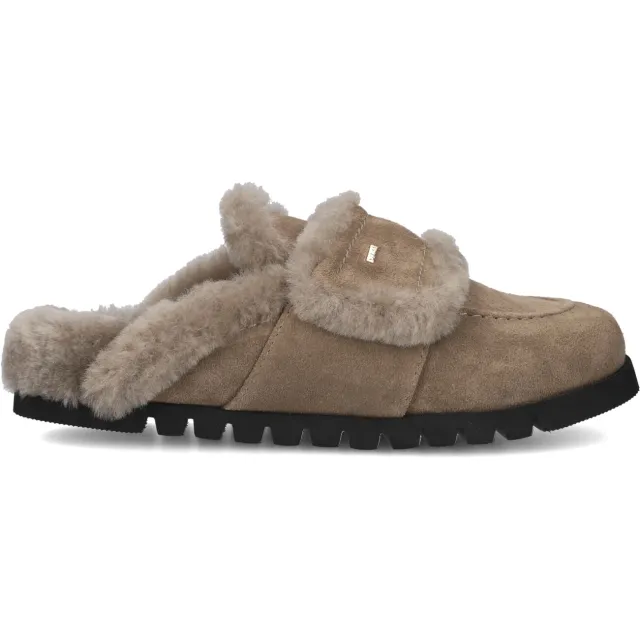 Nubikk Teddy Furry II clogs taupe, foto 2