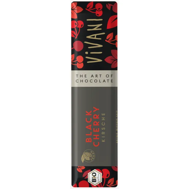 Vivani Chocolade Reep Black Cherry