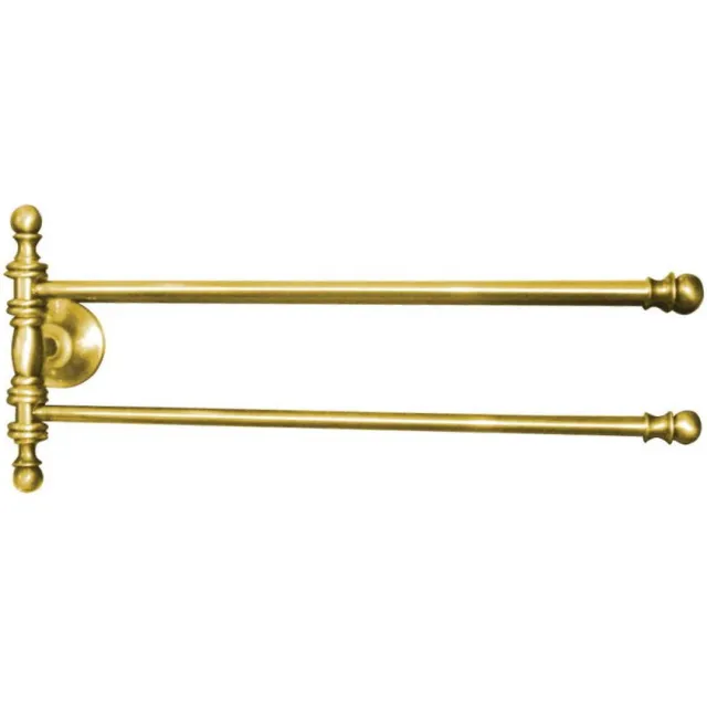 Sapho Dubbele Handdoekhouder Sapho Perla Draaibaar 39x16 cm Goud