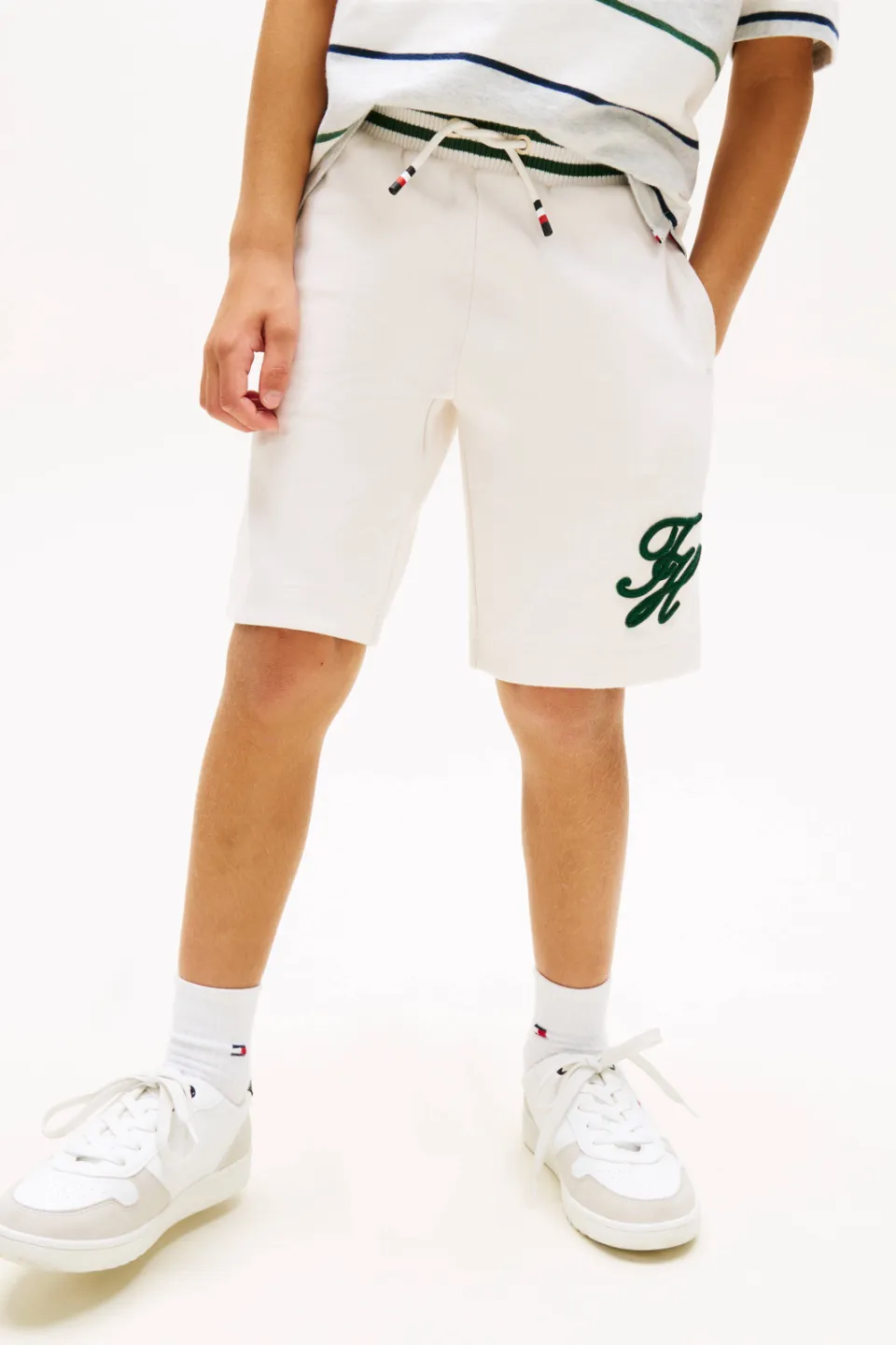 Tommy Hilfiger sweatshort wit, foto 4