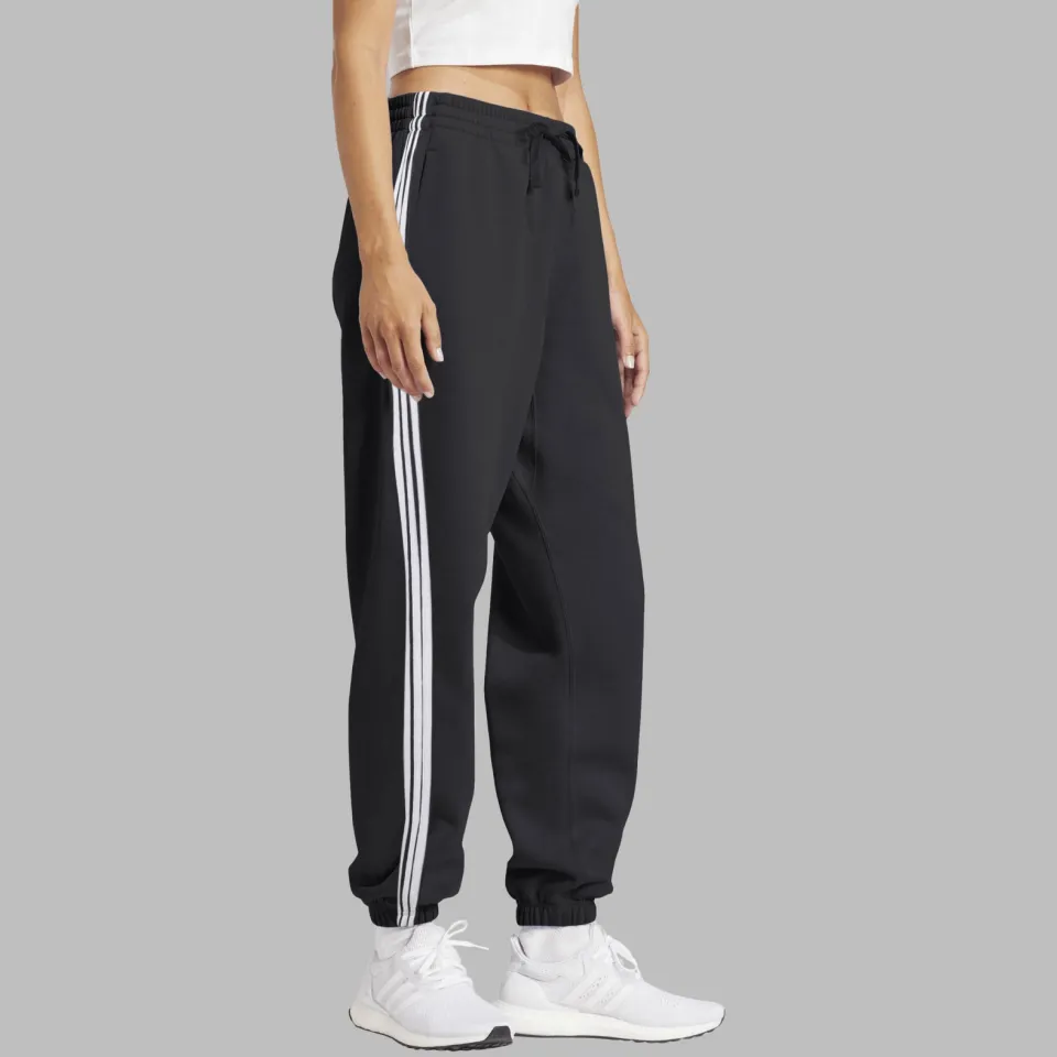 Adidas Essentials 3-stripes cuffed joggingbroek zwart, foto 5