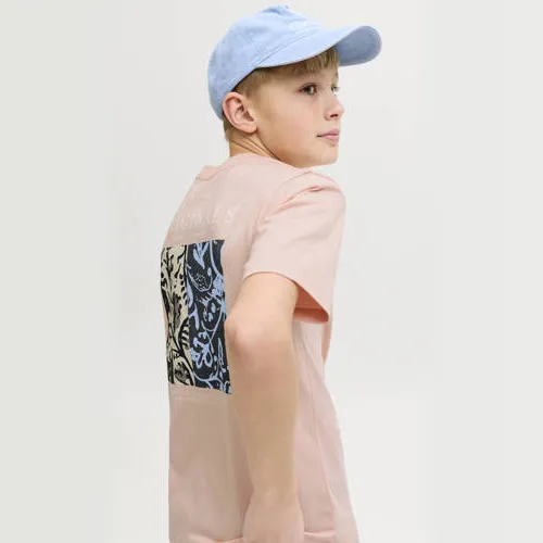 Jack & Jones Junior T-shirt met backprint roze, foto 5