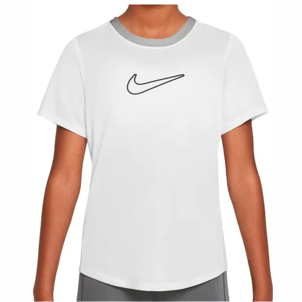 Nike Kid's One Fitted Dri-Fit Short-Sleeve Top - Sportshirt, wit
