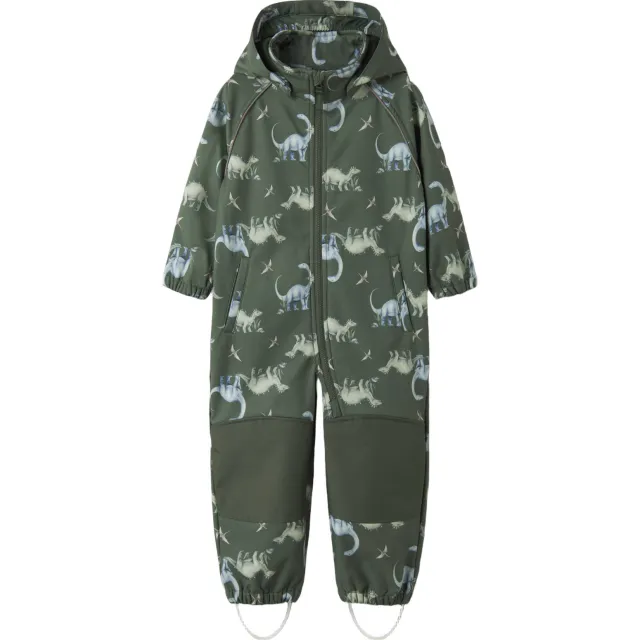 NAME IT Alfa 08 softshell buitenspeelpak groen