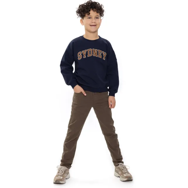 No Way Monday tapered casual broek groen