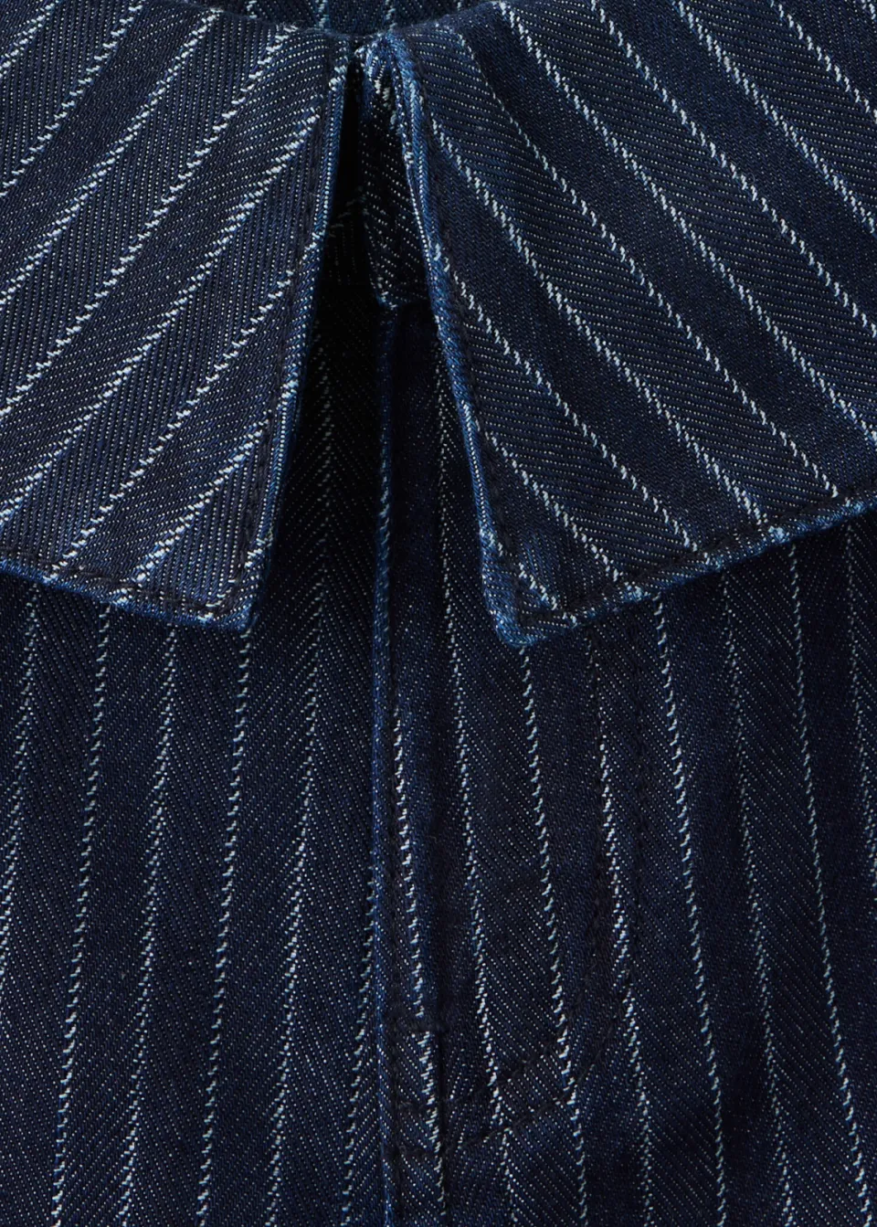 Mango TEEN wide leg jeans met krijtstreep - donkerblauw, foto 4