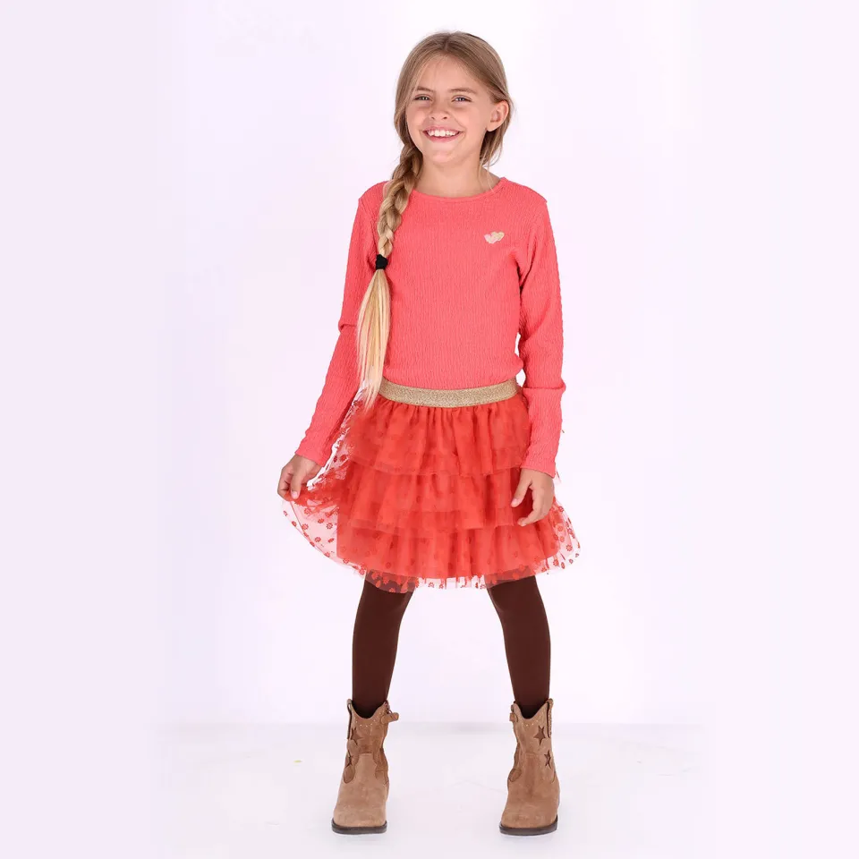 B.Nosy Dora jurk koraalroze oranje, foto 6