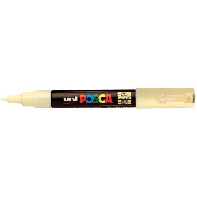 Posca marker met conische punt schrijfdikte extra-fijn ivoor