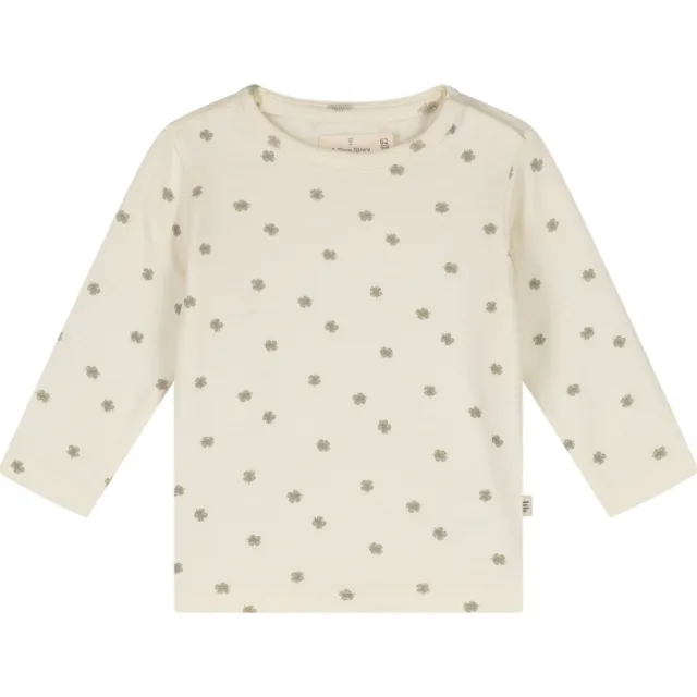 A Tiny Story longsleeve ecru Ecru/groen