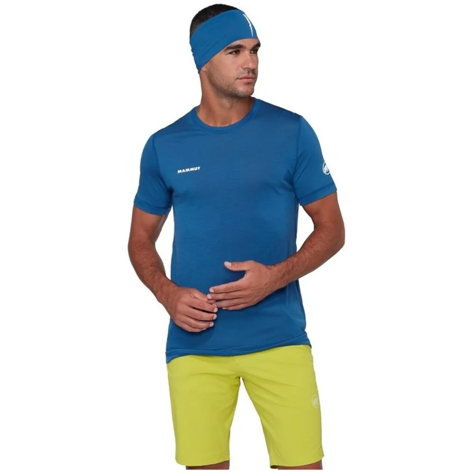 mammut Tree Wool Firstlayer T-Shirt - Sportshirt, blauw