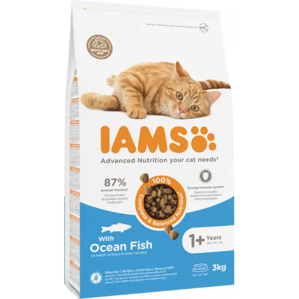 Iams Adult kattenvoer met zeevis