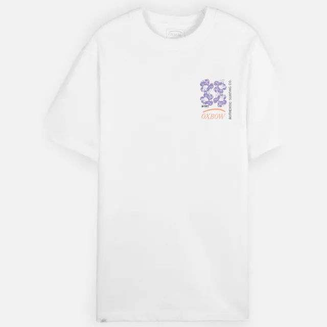 T-shirt Korte Mouw Oxbow T-shirt met korte mouwen PIXELATE wit, foto 2
