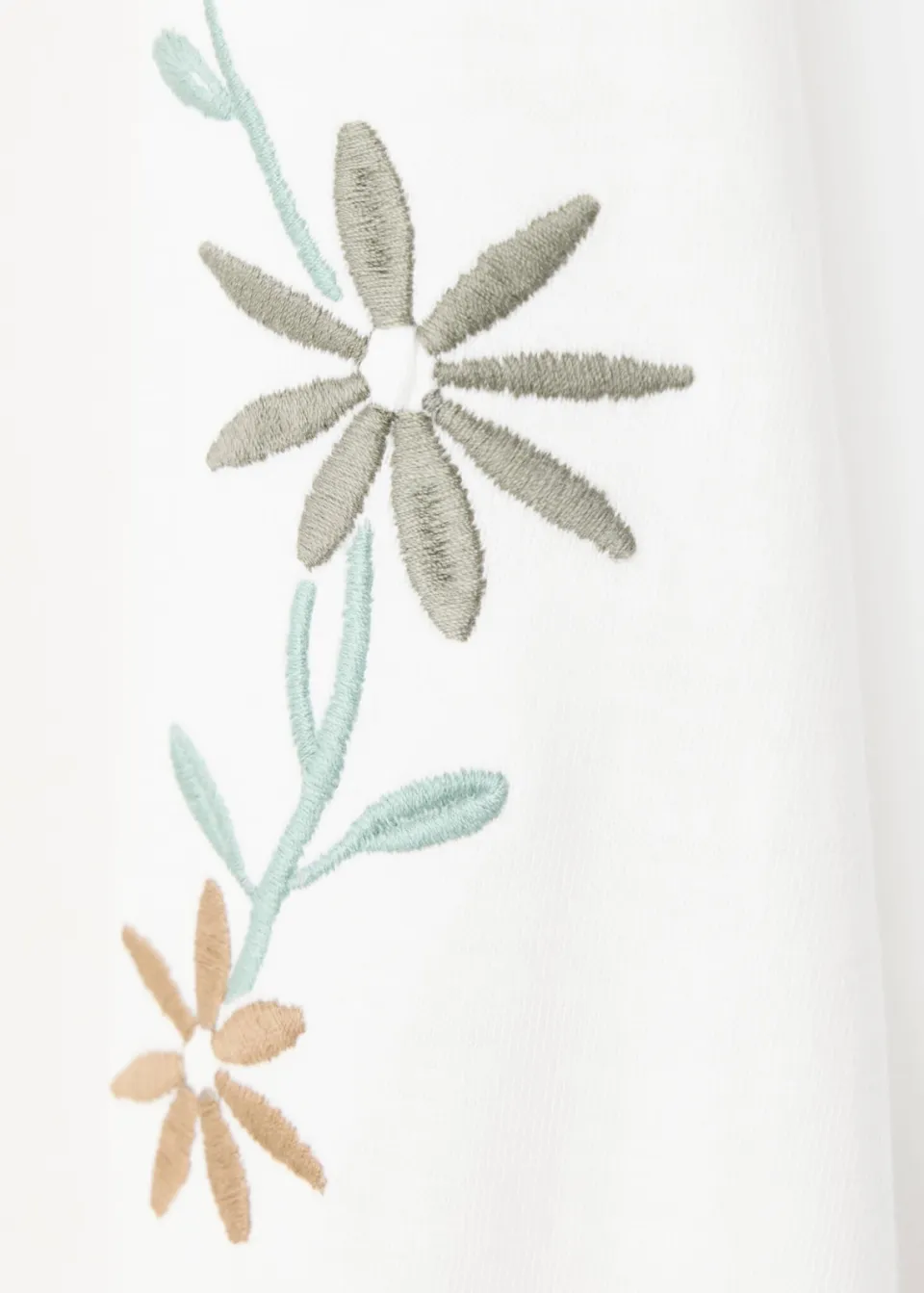 Mango Kids gebloemde blouse met borduursels - wit, foto 5