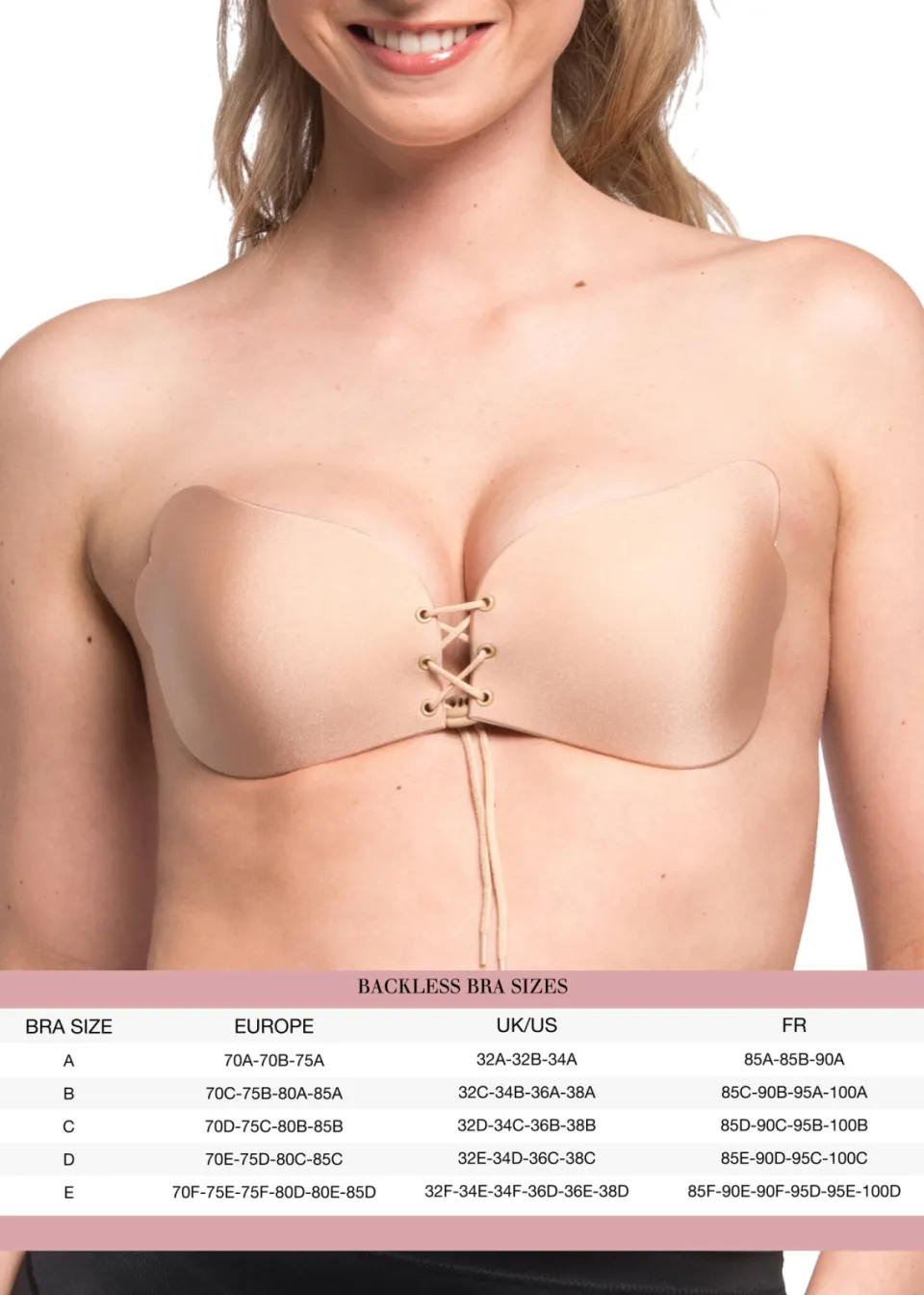 MAGIC Bodyfashion Va-Va-Voom strapless plak-bh beige, foto 4