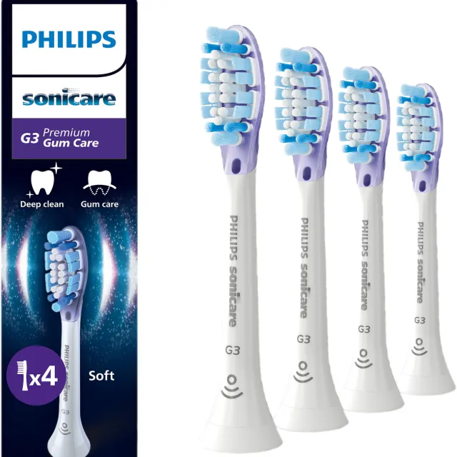 Philips Sonicare 4 G3 Premium Gum Care Hx9054/87 Opzet Borstels Wit
