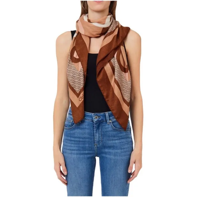 Liu Jo sjaal met print camel Bruin