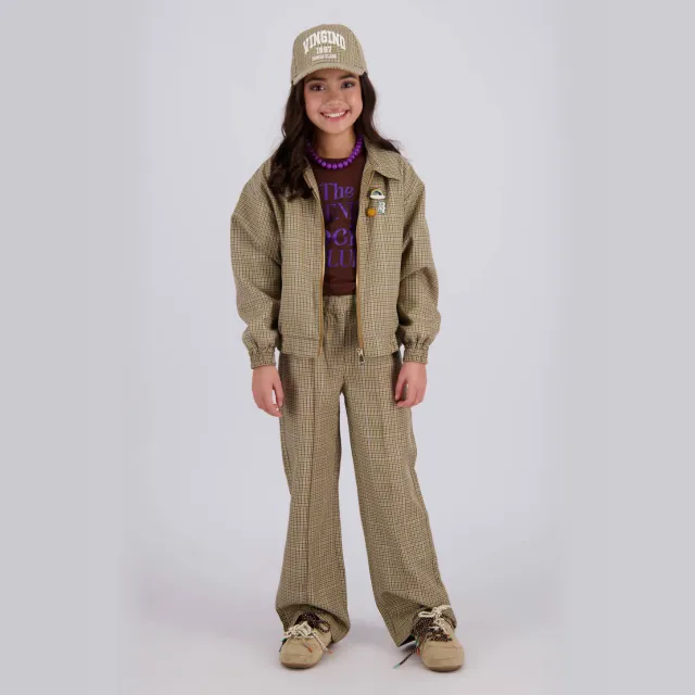 Vingino Susie wide leg broek bruin