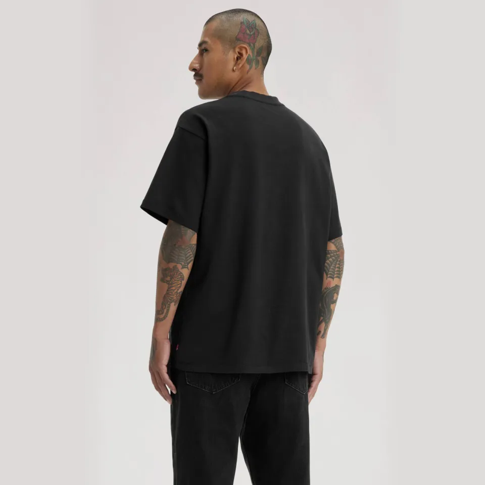 Levi's relaxed T-shirt zwart, foto 3