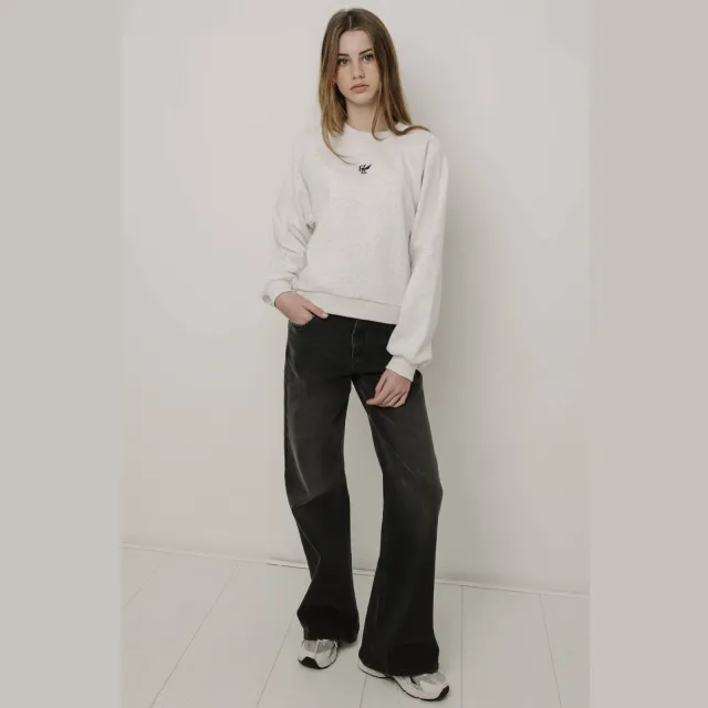 Frankie&Liberty boxy sweater met backprint - ecru