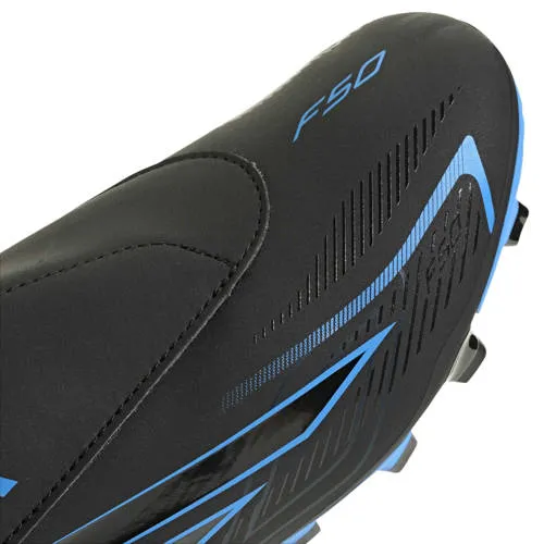 Adidas Performance F50 Hyperfast Club junior imitatieleren voetbalschoenen - zwart/blauw, foto 5