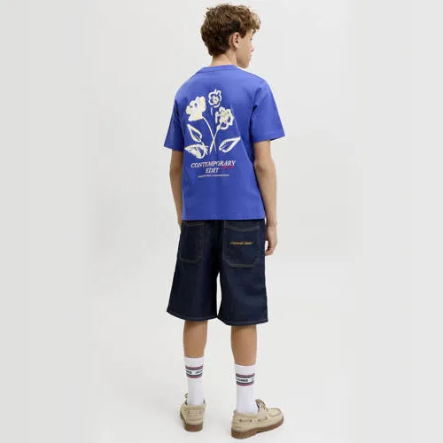 Jack & Jones T-shirt met backprint hardblauw, foto 3