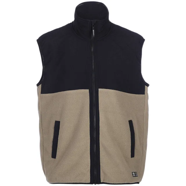 Brunotti Dipon fleece bodywarmer beige/zwart
