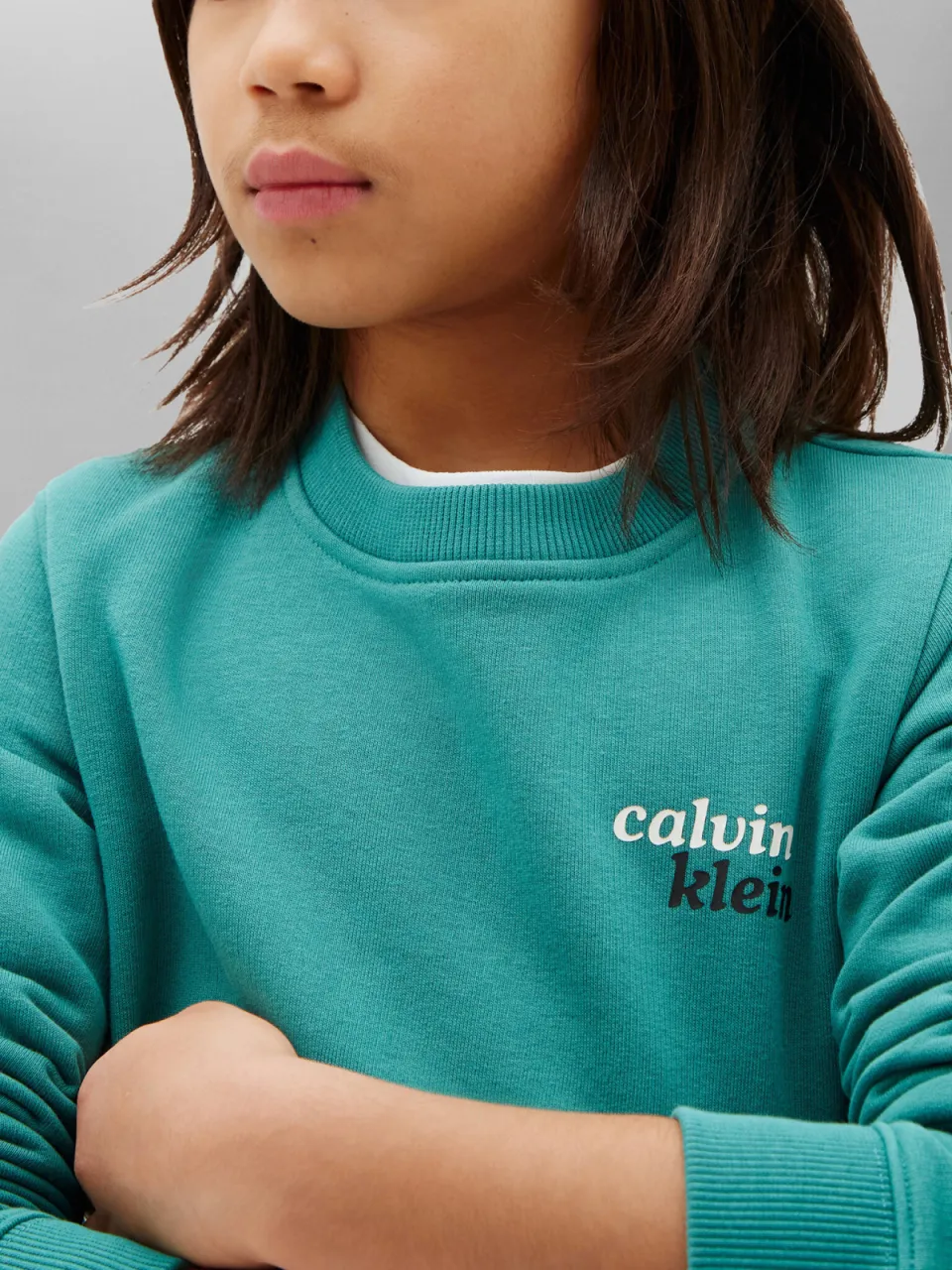 Calvin Klein sweater met backprint - groen, foto 4