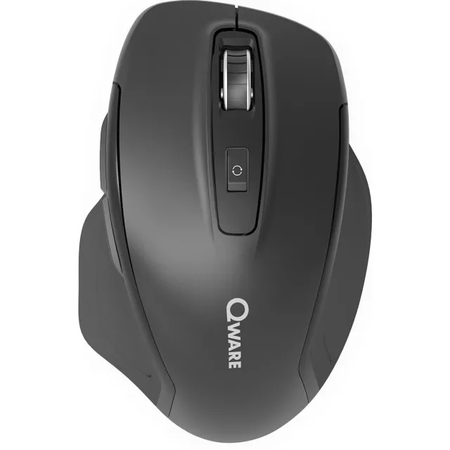 Qware Glasgow draadloze muis zwart