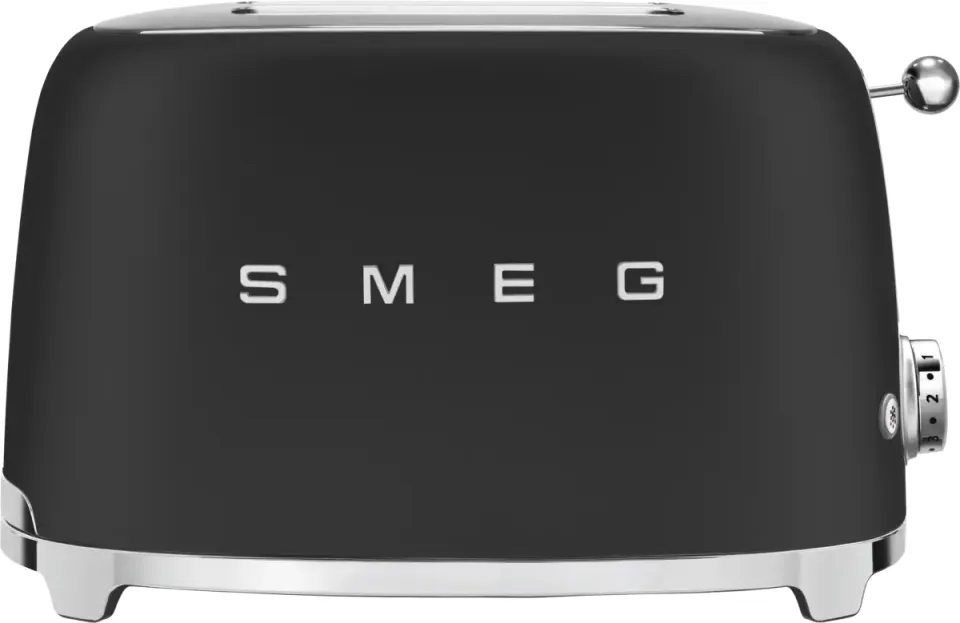 Smeg TSF01BLMEU broodrooster zwart-mat, foto 3