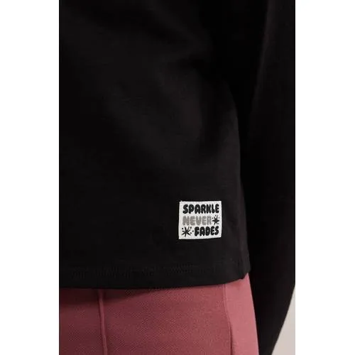 WE Fashion longsleeve zwart, foto 4