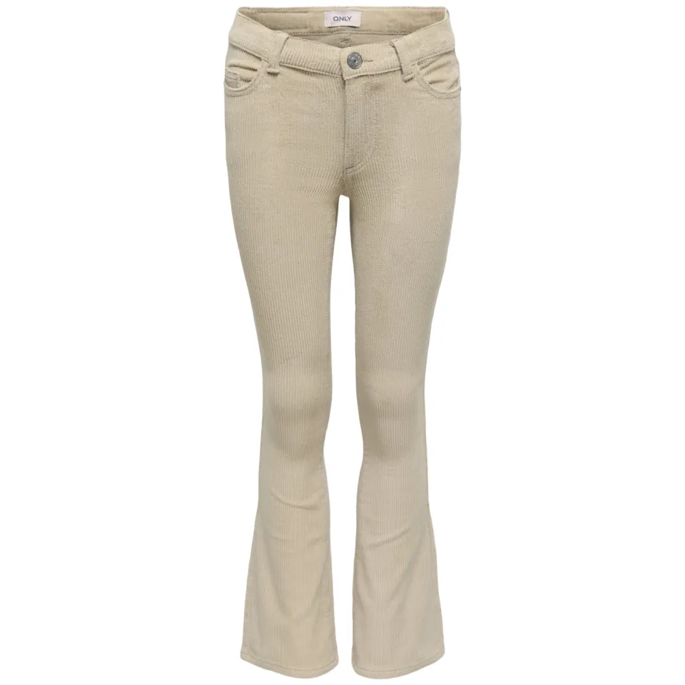 Only corduroy flared broek beige, foto 2