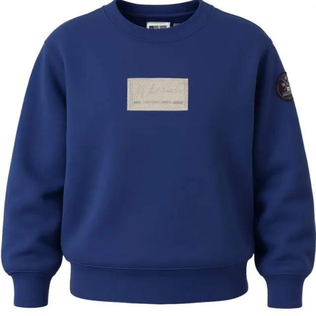 No Way Monday rechtvallende sweater met backprint - blauw, foto 2