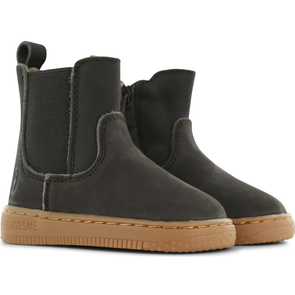 Shoesme suède enkelboots donkerbruin, foto 4