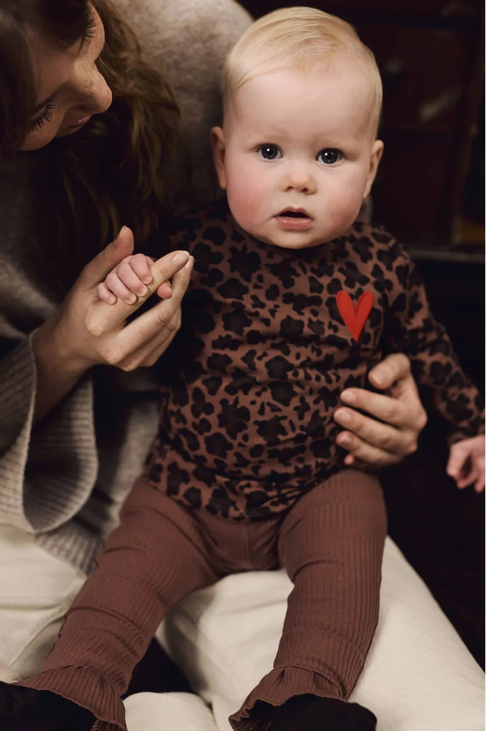 Z8 newborn longsleeve met panterprint bruin, foto 7