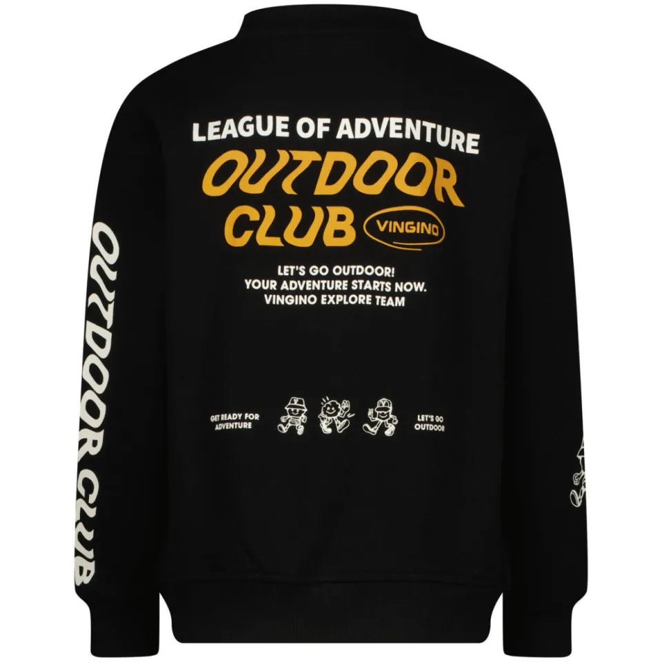 Vingino sweater met backprint - zwart Backprint, foto 3