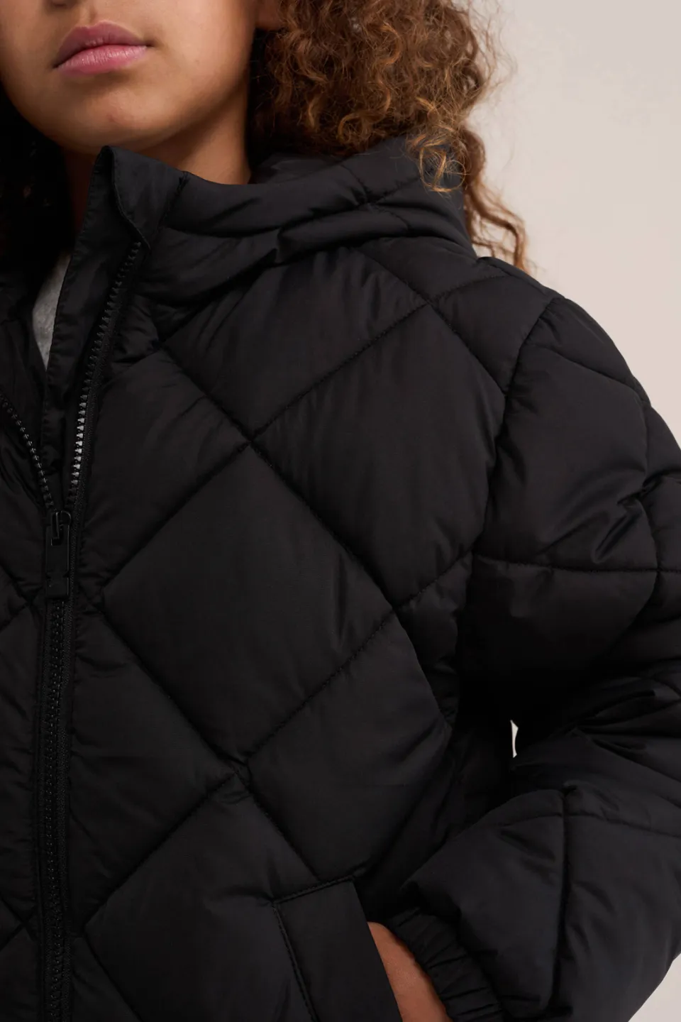 WE Fashion quilted gewatteerde jas zwart, foto 7