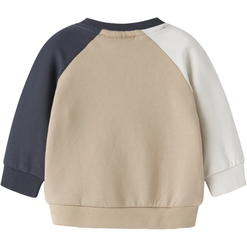NAME IT BABY rechtvallende sweater met print - beige Meerkleurig, foto 2