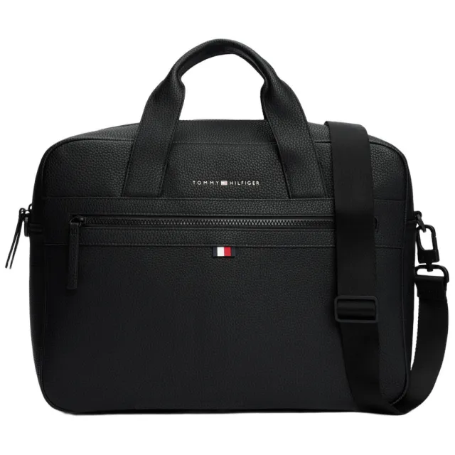 Tommy Hilfiger 15 inch laptoptas Essential zwart