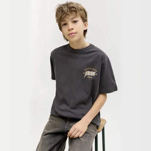 Jack & Jones T-shirt donkergrijs zwart, foto 3