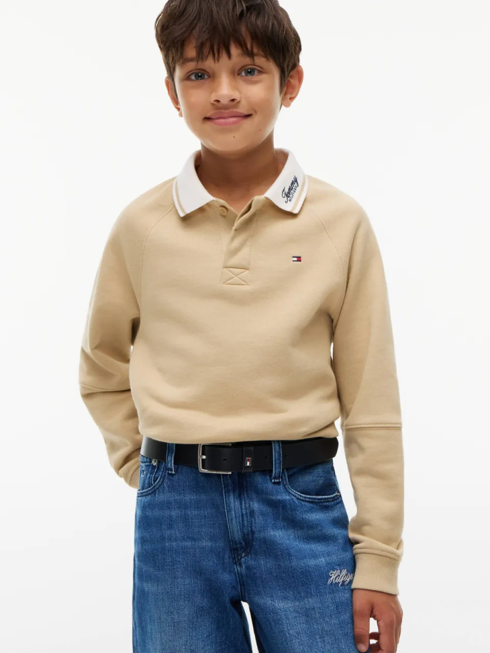 Tommy Hilfiger leren riem donkerblauw, foto 2