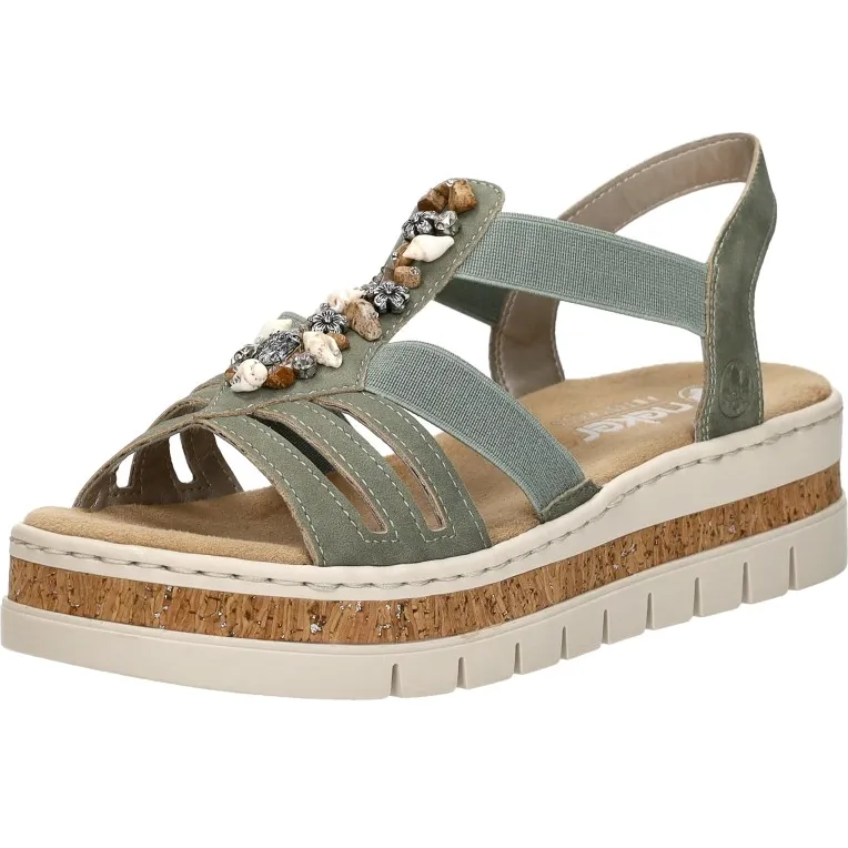 Rieker F-leest sandalen groen, foto 4