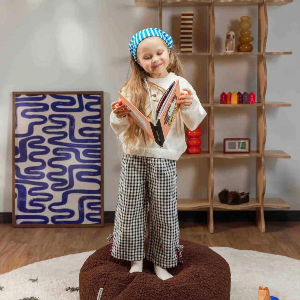 Wigiwama Warm Hazelnoot Ottoman, foto 5