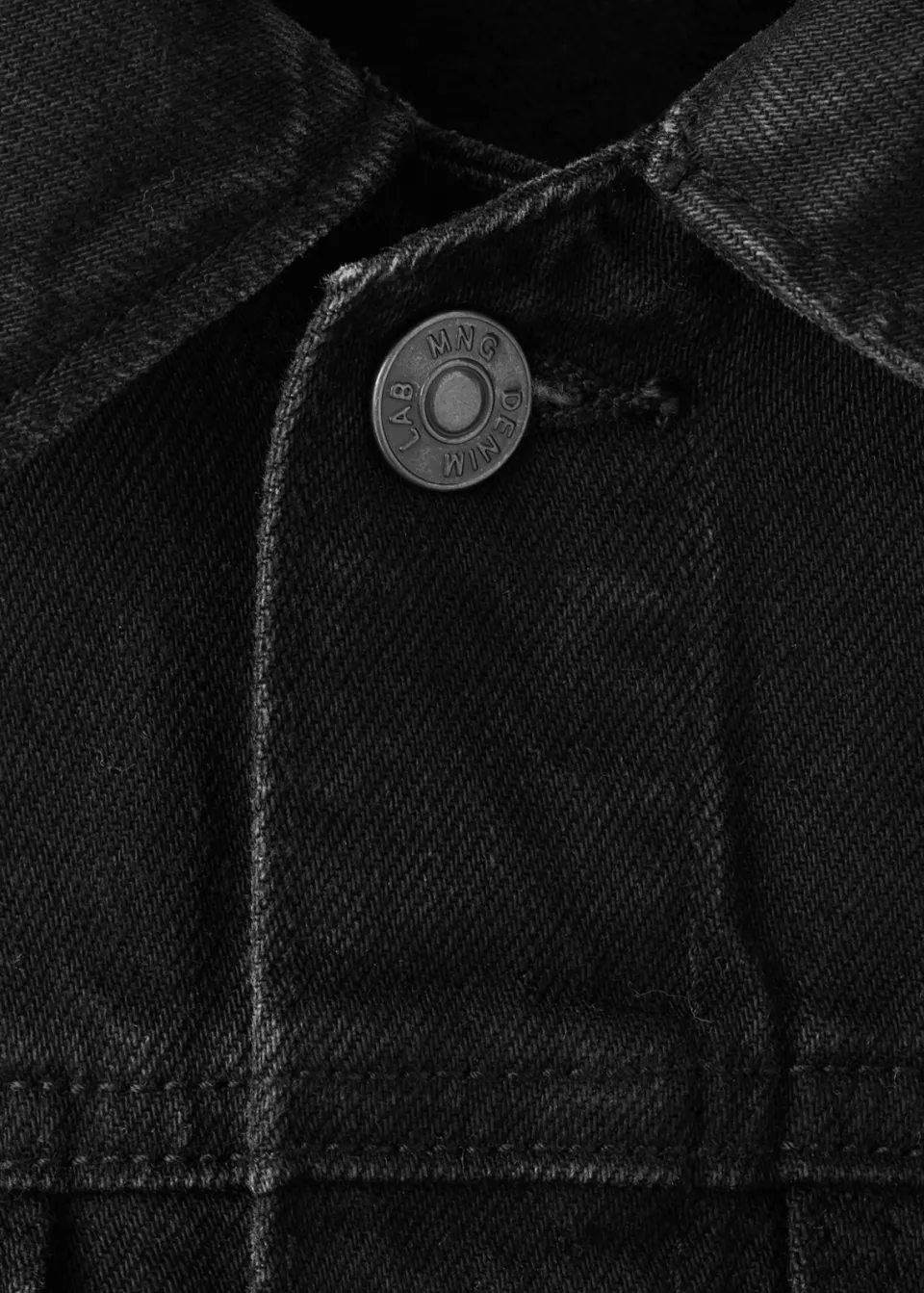 Mango JACK denim spijkerjas black denim, foto 4