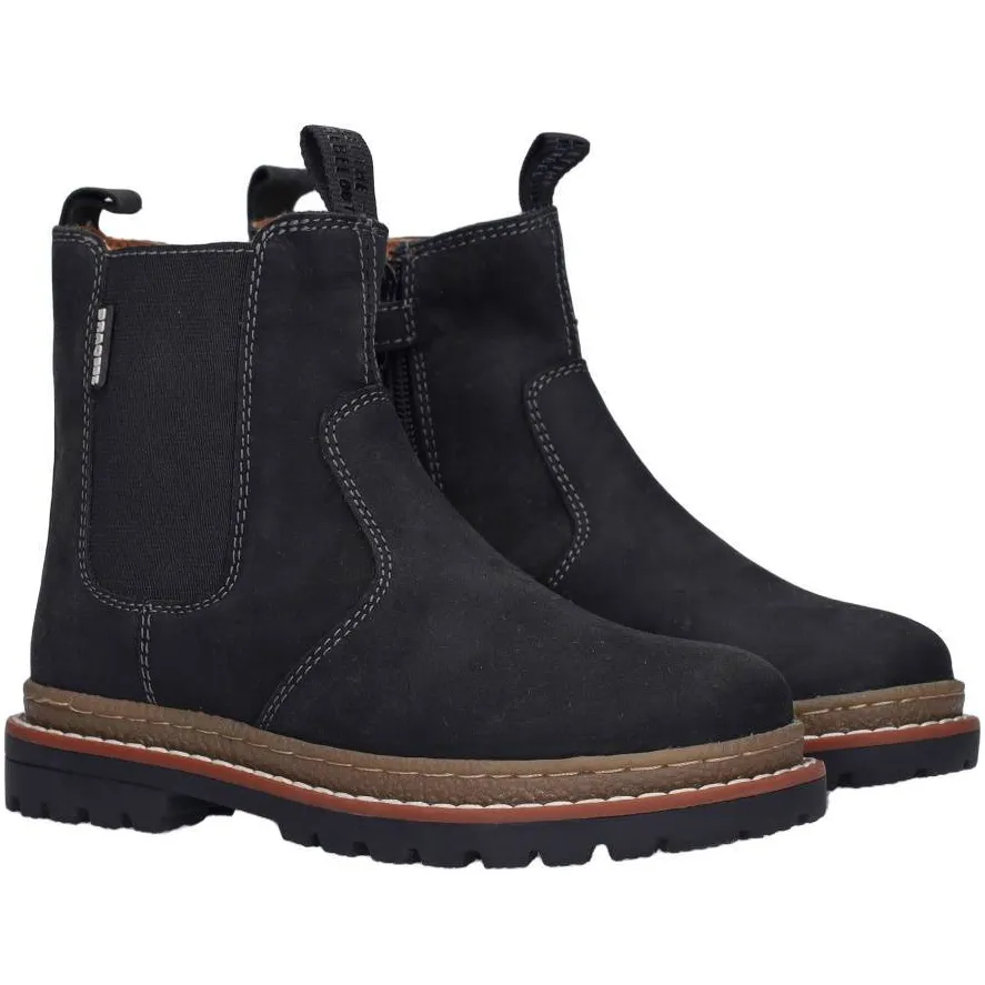 Braqeez suèdelook enkelboots - zwart, foto 2